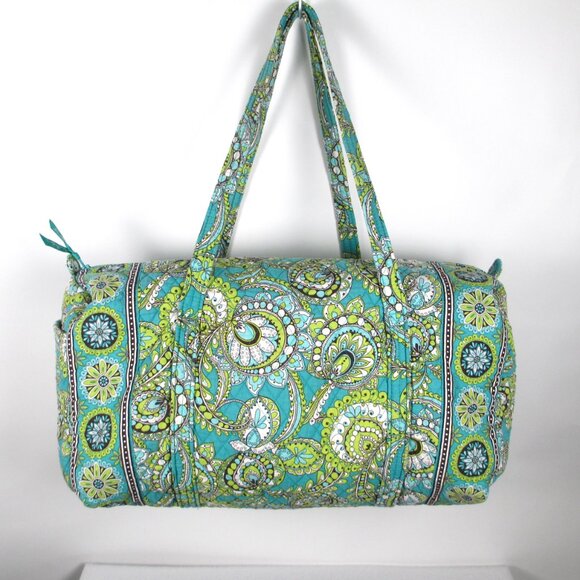 VERA BRADLEY "PEACOCK" LARGE DUFFLE - Picture 1 of 16
